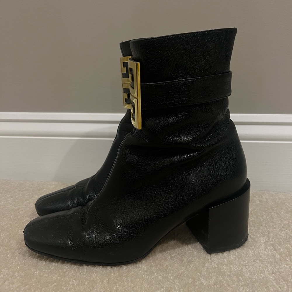 Givenchy Black Bootswith Logo - image 3
